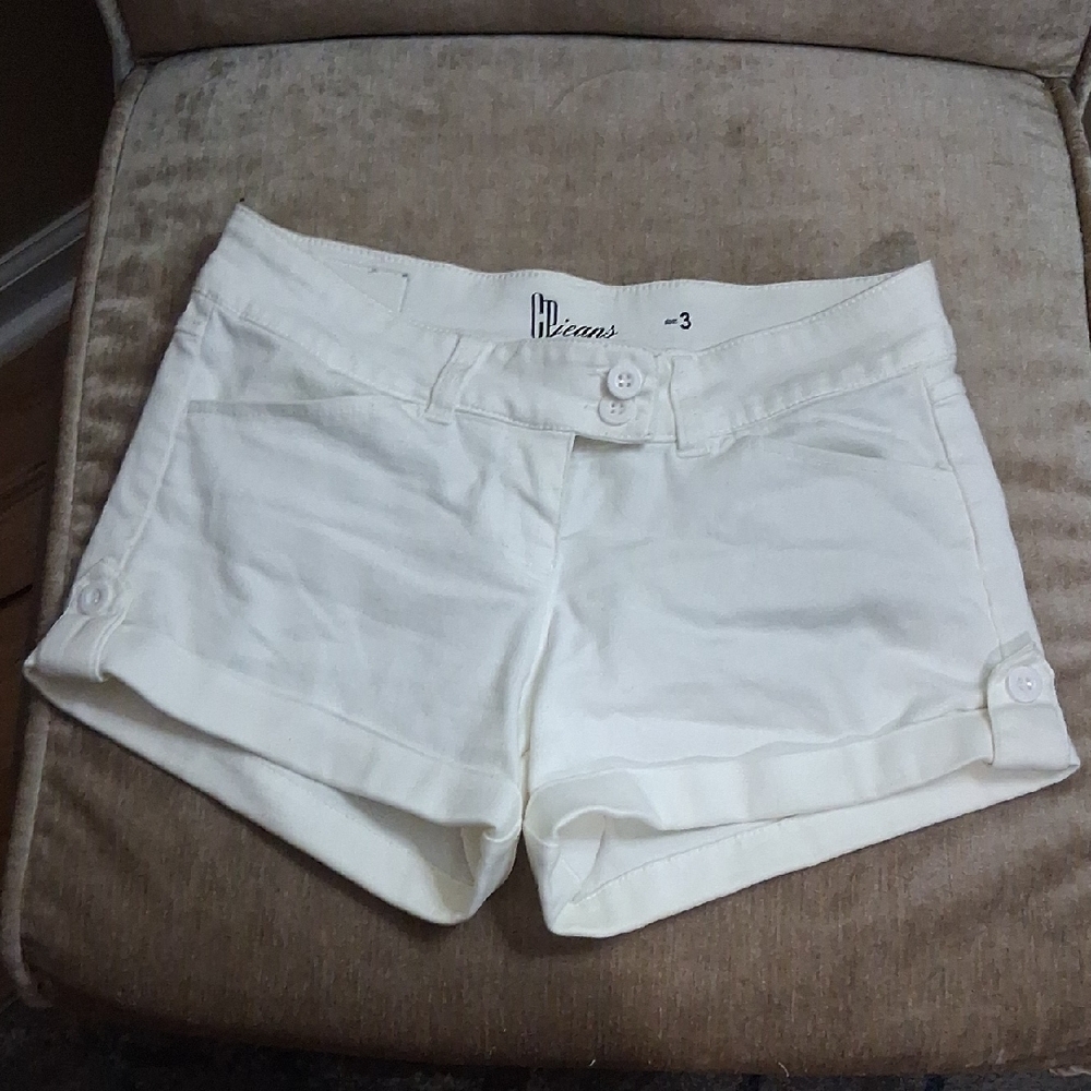 Women's Cream Jean Shorts